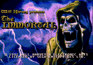 Wizard Of The Immortal title screen for Sega Mega Drive